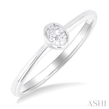 10K White Gold Diamond Fashion Ring