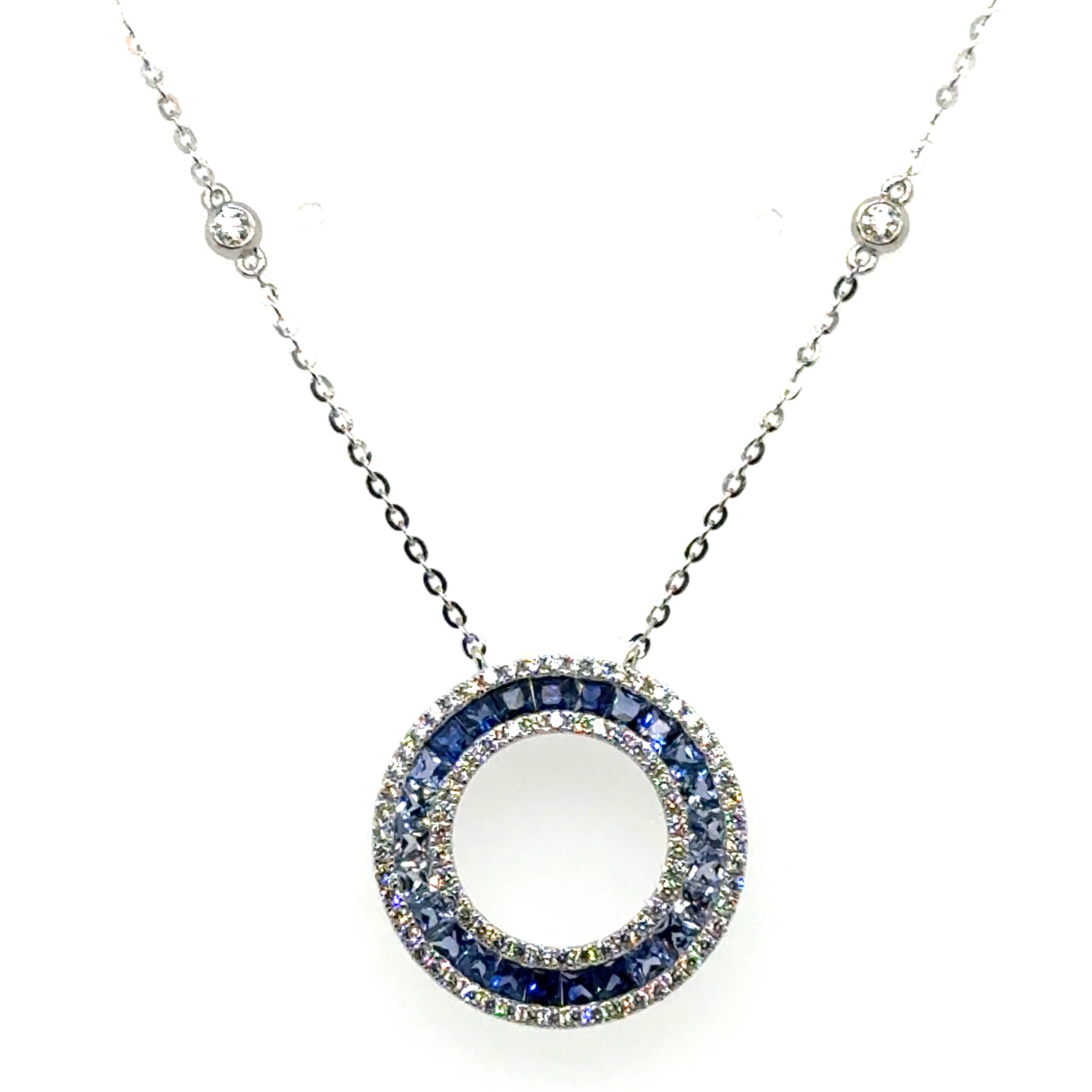 18 Karat Sapphires Pendant