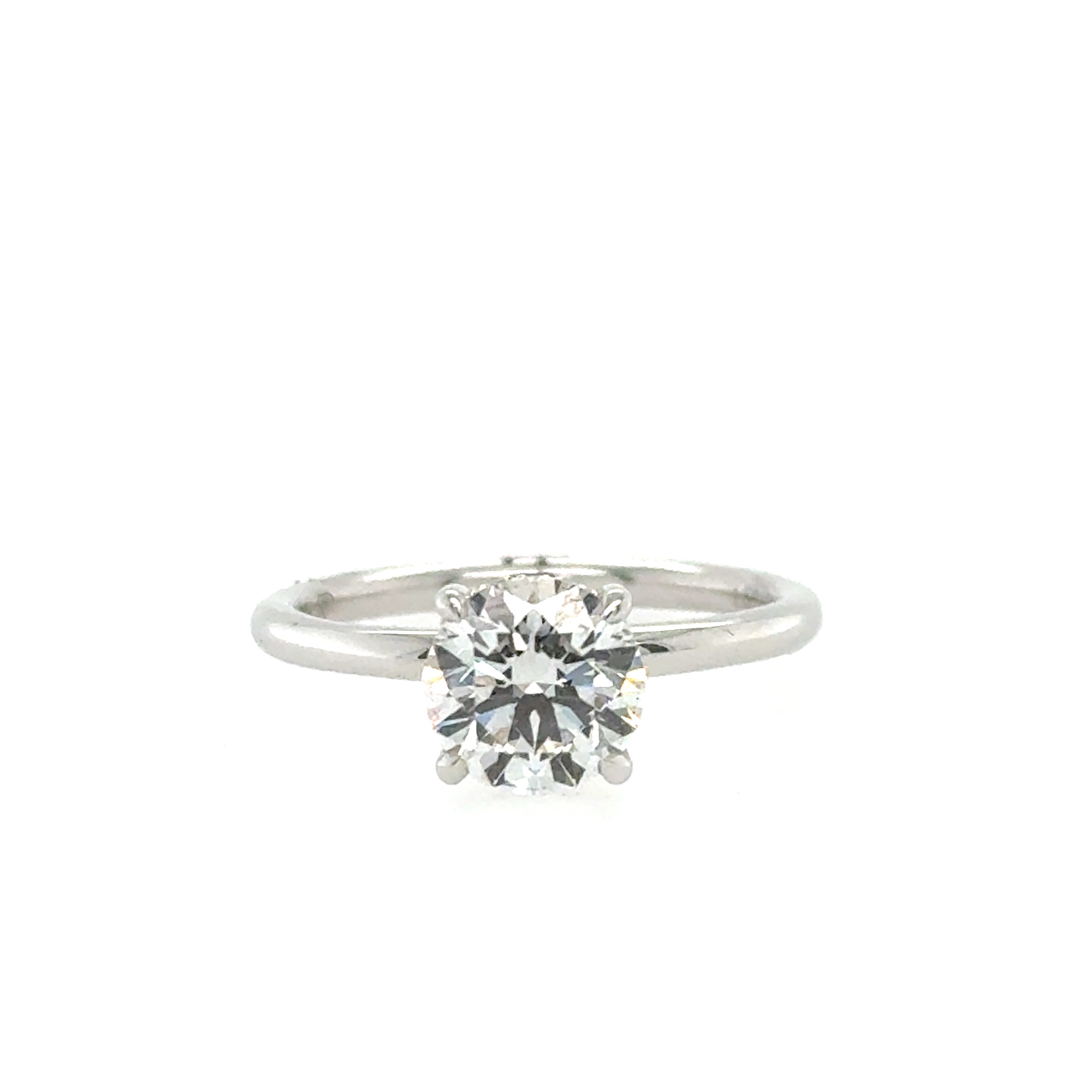 14 Karat Solitaire Round Diamond Engagement Ring