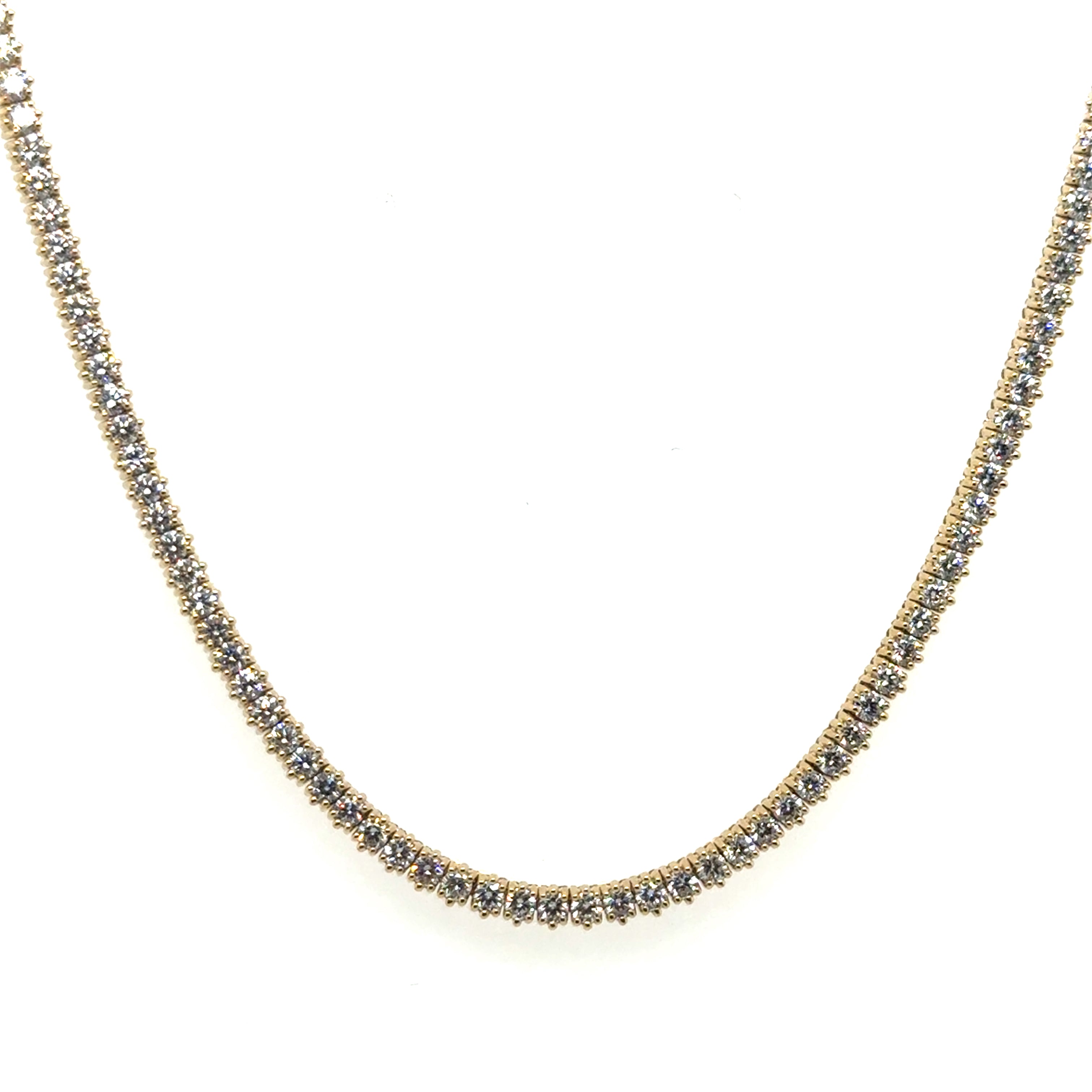 14 Karat Diamond Tennis Necklace
