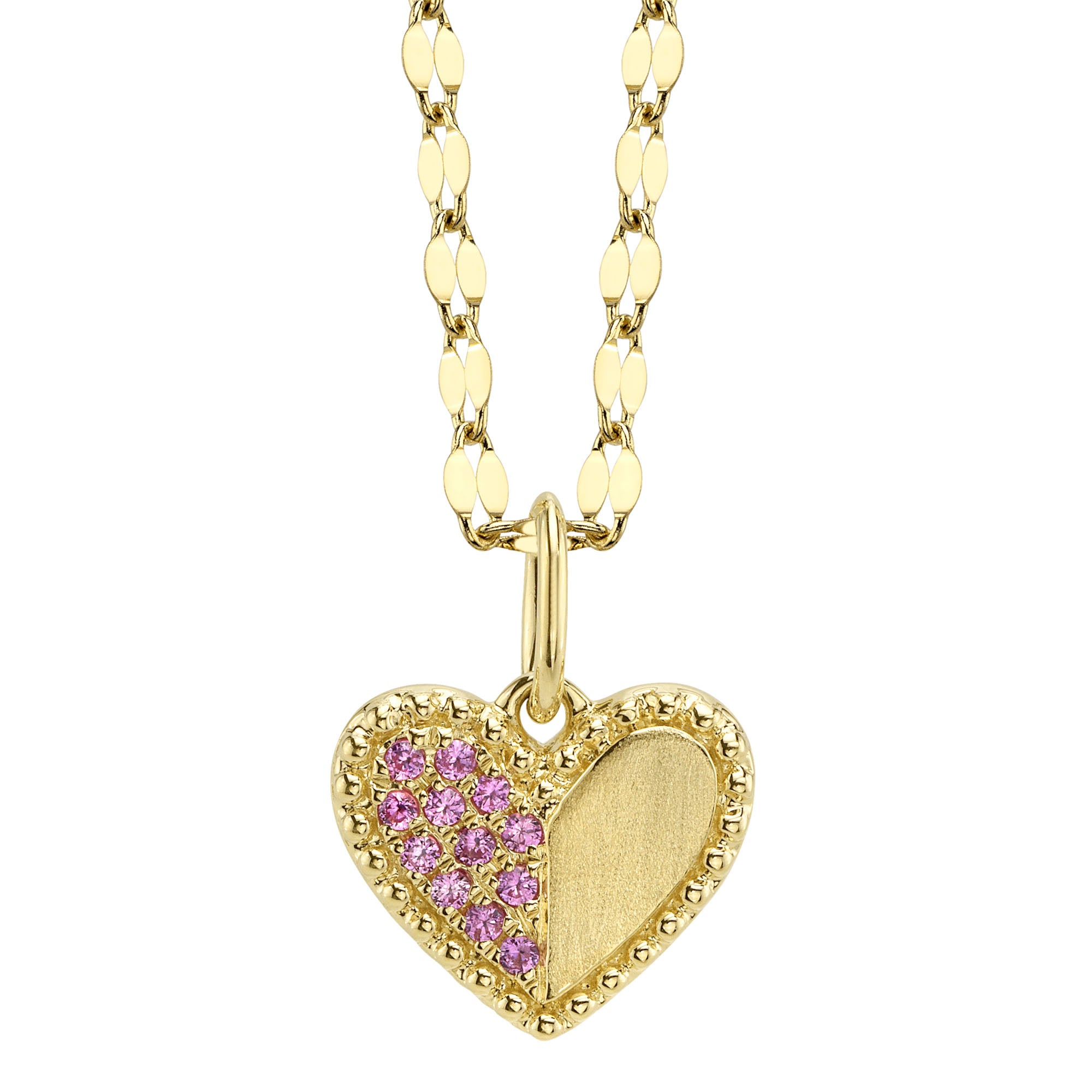 14 Karat Pink Sapphire Pendant