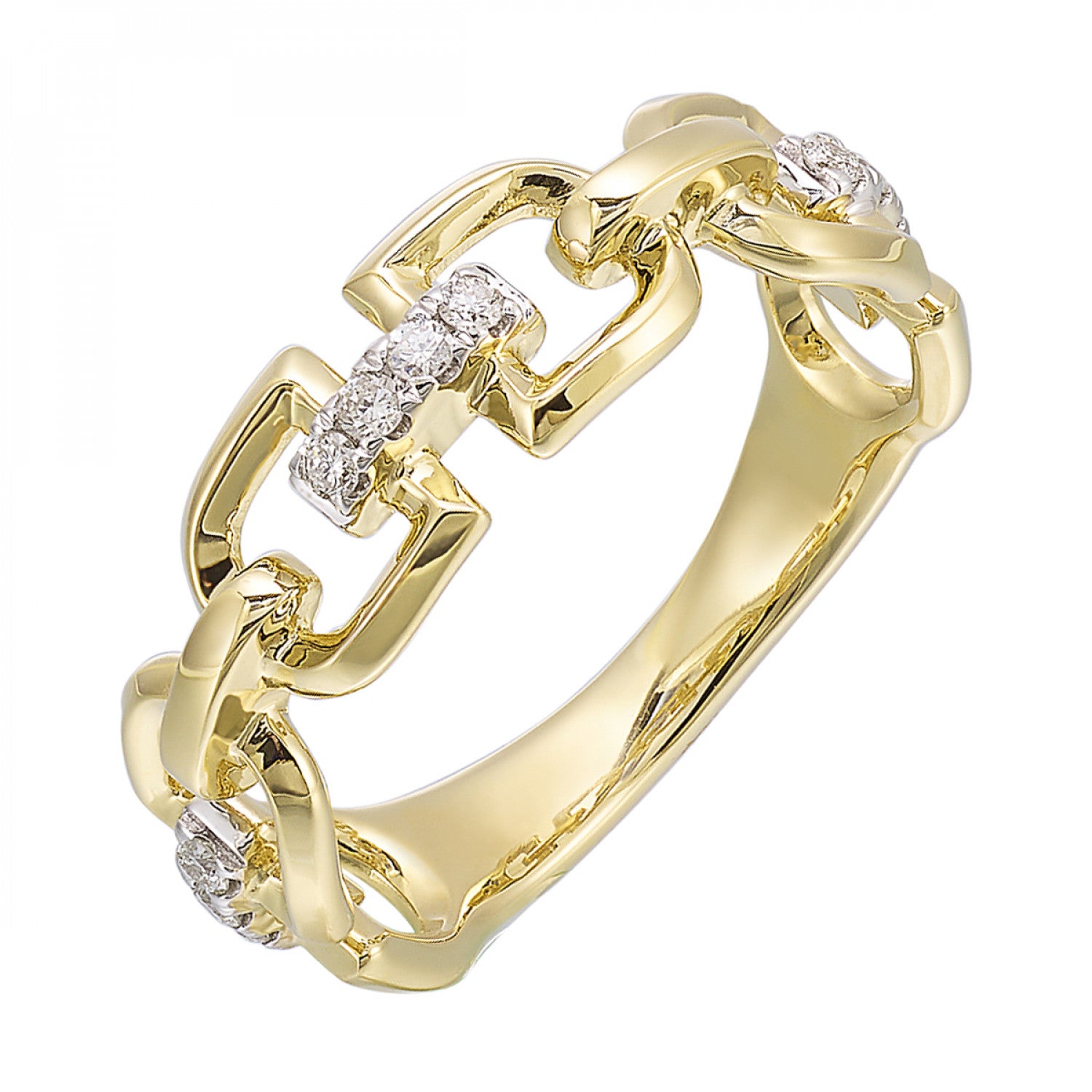 14K Yellow Gold Lakeshore Diamond Fashion Ring