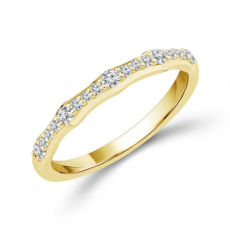 14 Karat Diamond Wedding Band