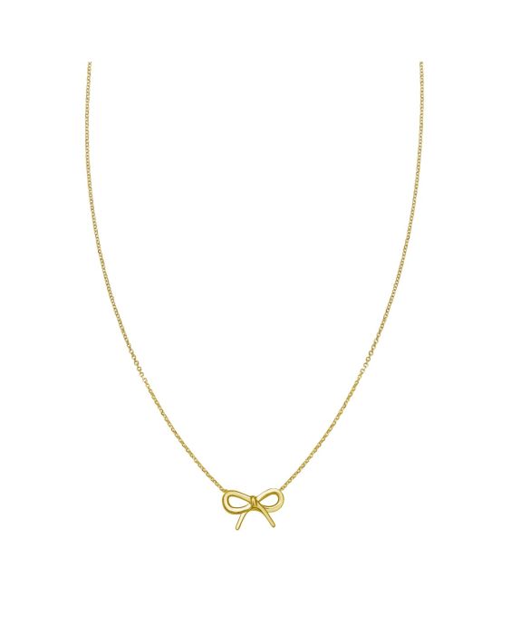 14 Karat Bow Necklace