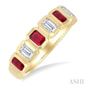 14 Karat Ruby And Diamond Ring - Ashi Diamonds LLC