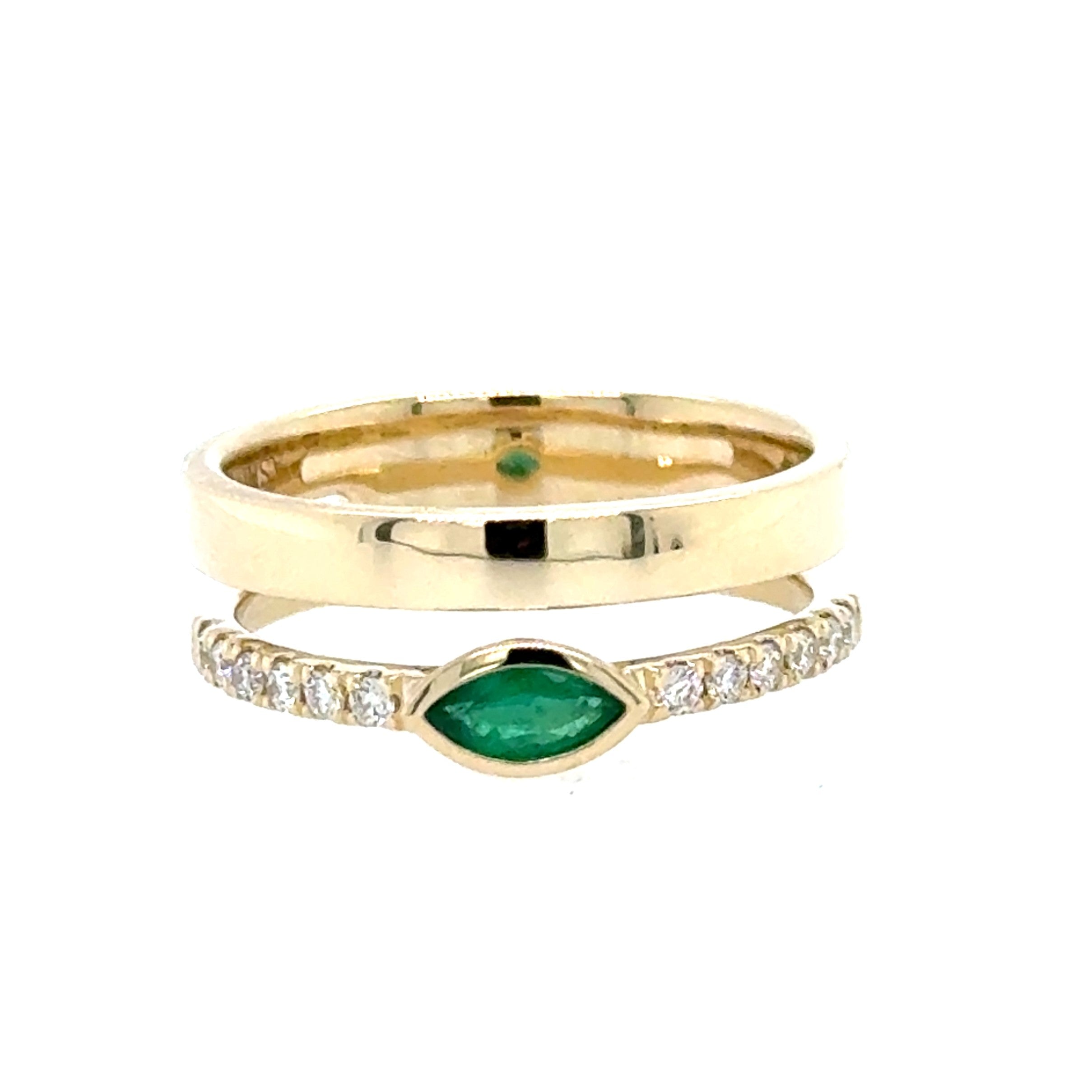 14 Karat Emerald Ring