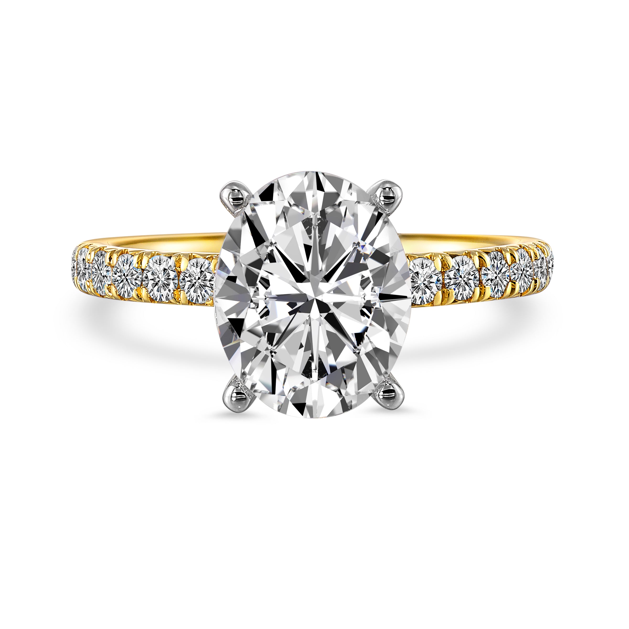 14 Karat Lakeshore Semi-Mount *center stone not included - Gemsone Corp.