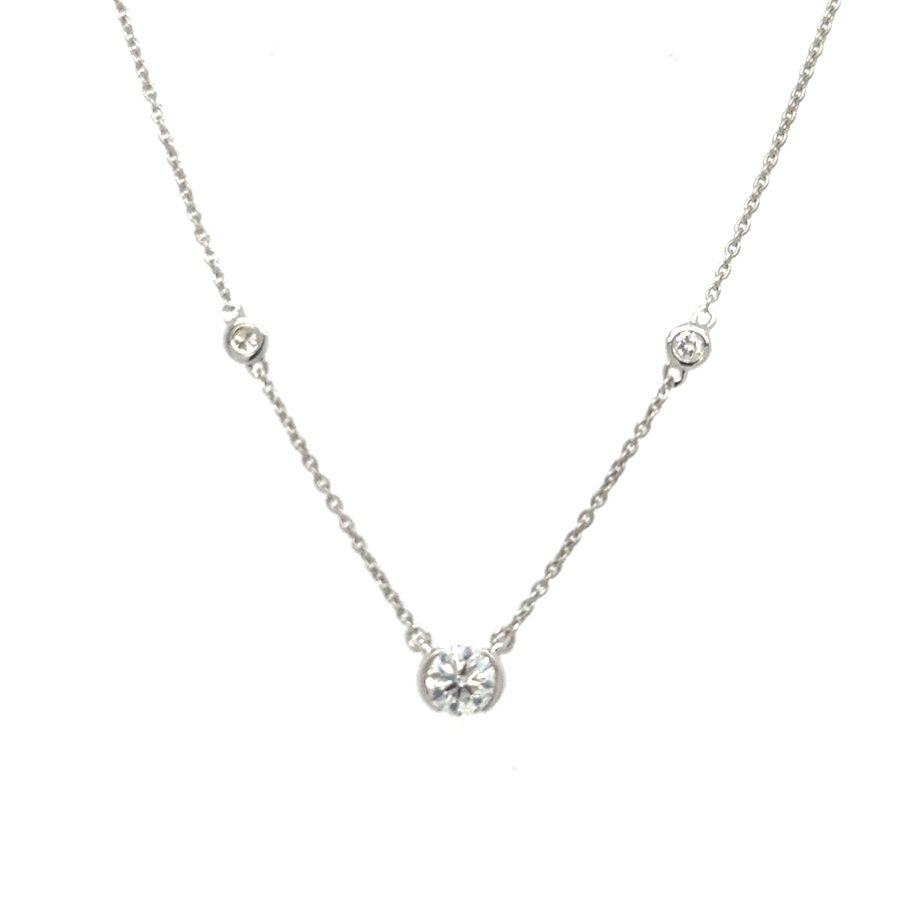 18 Karat Station Diamond Necklace