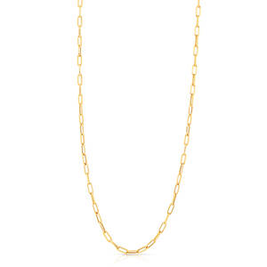 18K Yellow Gold Paperclip Necklace - Roberto Coin Inc