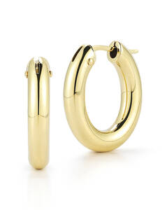 18K Yellow Gold Hoop Earrings - Roberto Coin Inc
