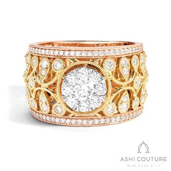 18 Karat Couture Diamond Ring