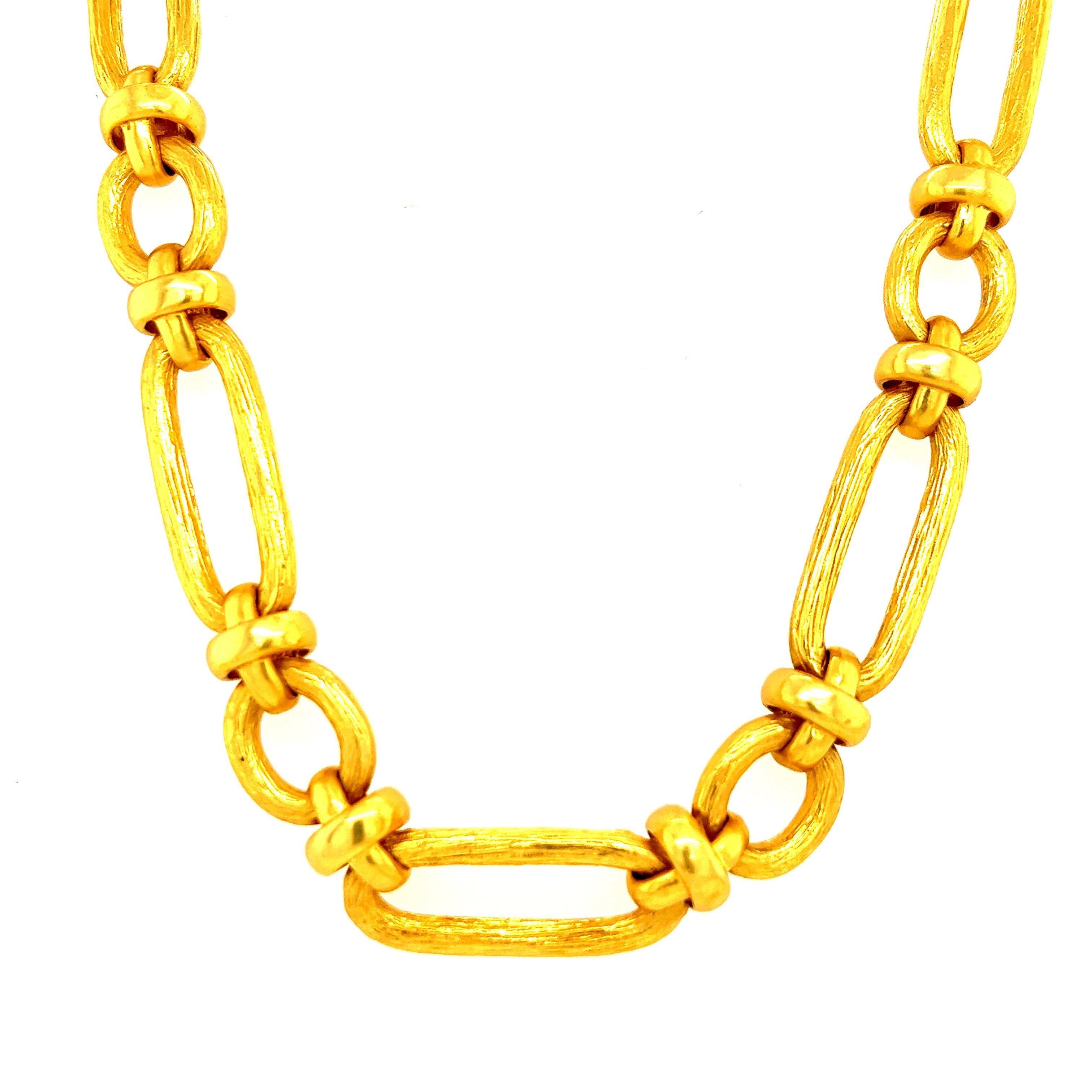 Gold Plated Ivy Link Necklace