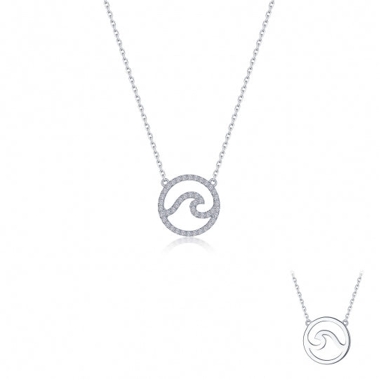 Sterling Silver Cubic Zirconia Pendant