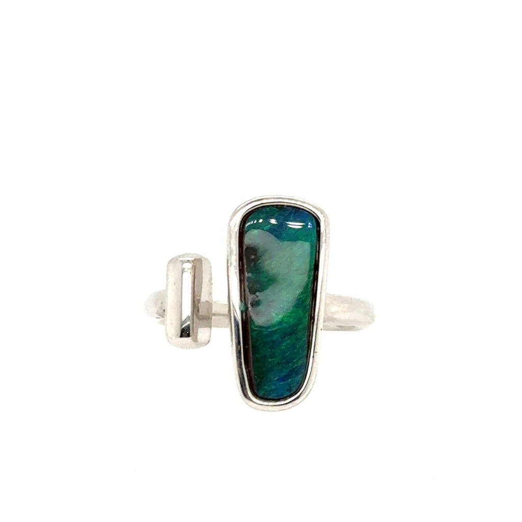 Sterling Silver Opal Ring