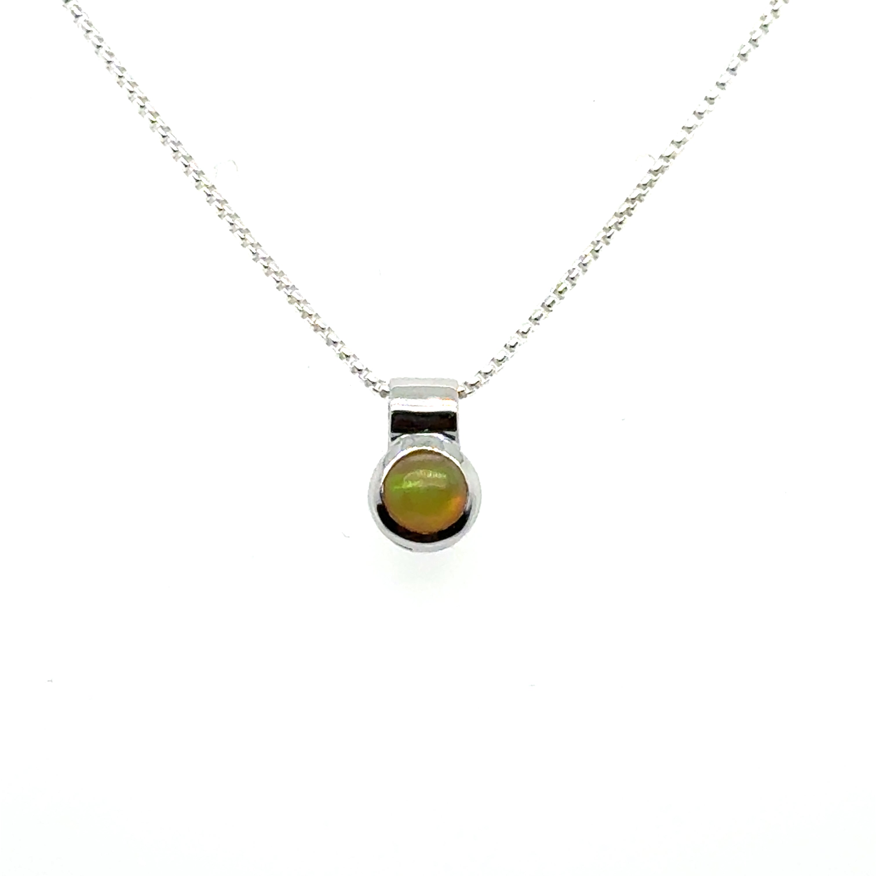 Sterling Silver Opal Pendant