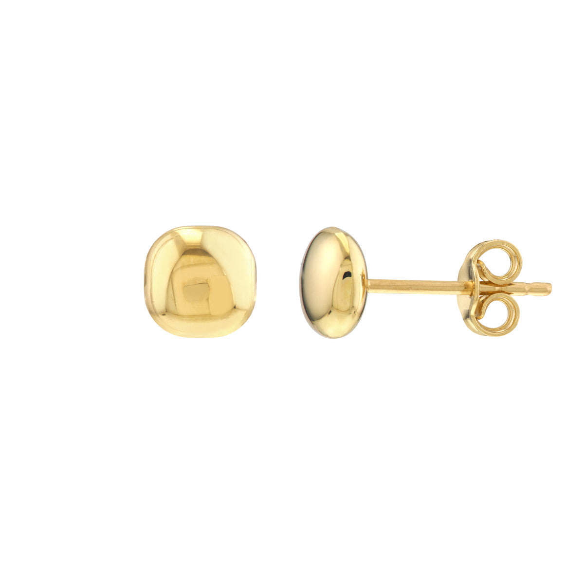 Button Earrings - Midas Chain