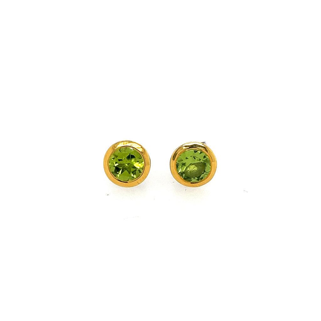 Sterling Silver Peridot Earrings