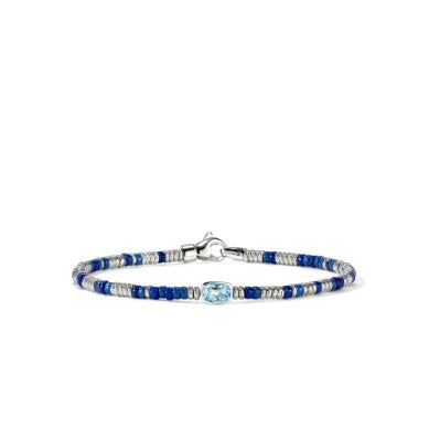 Sterling Silver Blue Topaz Bracelet