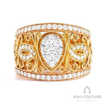 18 Karat Couture Diamond Ring