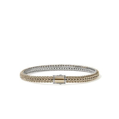 Sterling Silver And 14 Karat Bracelet