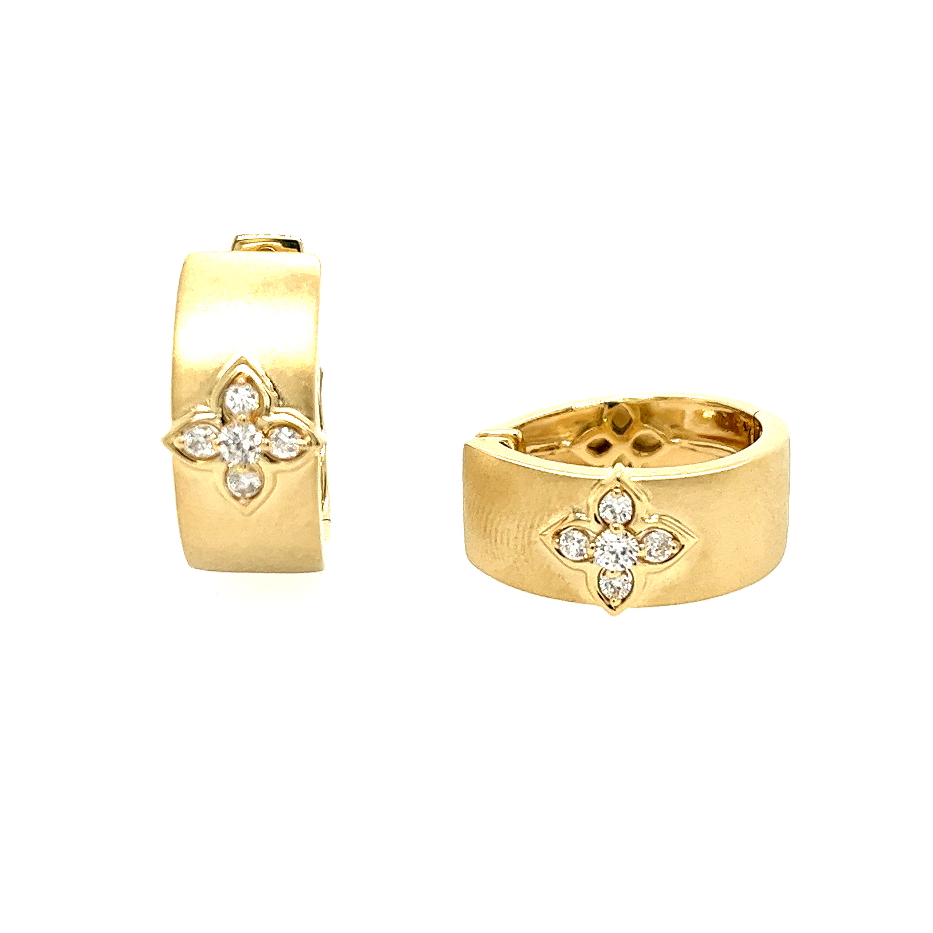 14K Yellow Gold Lakeshore Diamond Earrings