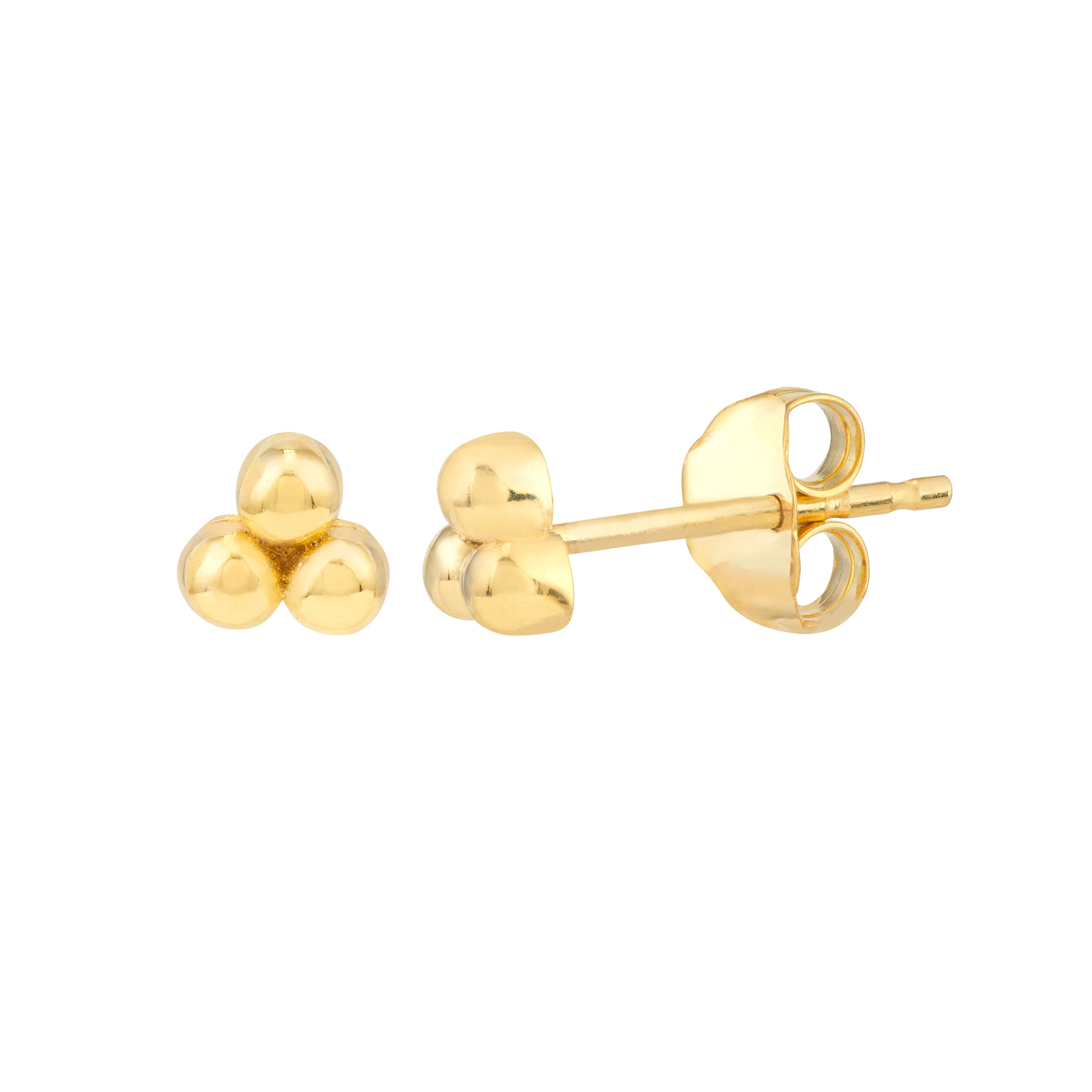 Button Earrings - Midas Chain