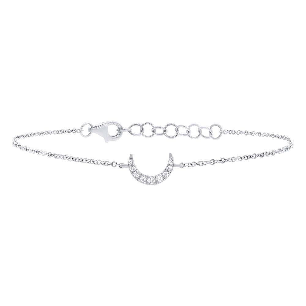 14k White Gold Diamond Bracelet