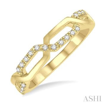 14K Yellow Gold Diamonds Fashion Ring
