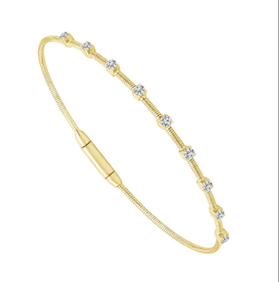14 Karat Diamond Flexie Bracelet