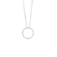 14k White Gold Diamond Pendant