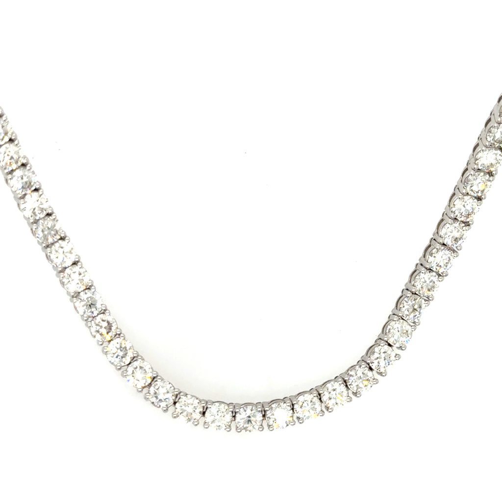 14 Karat Tennis Diamond Pendant