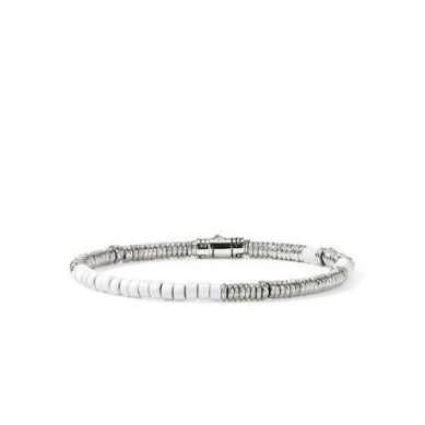 Sterling Silver Heishi Bracelet