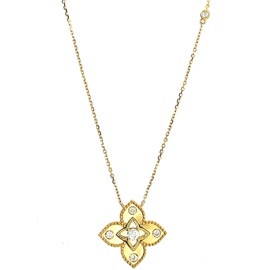 14K Yellow Gold Lakeshore Diamond Pendant