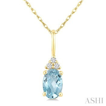 10 Karat Aqua Pendant