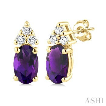 10 Karat Blue Topaz Earrings