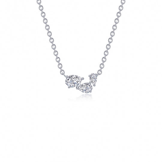 Sterling Silver Cubic Zirconias Necklace