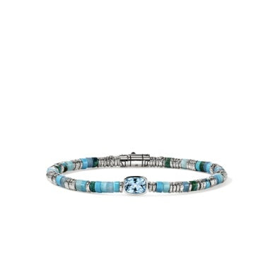 Sterling Silver Blue Topaz Bracelet