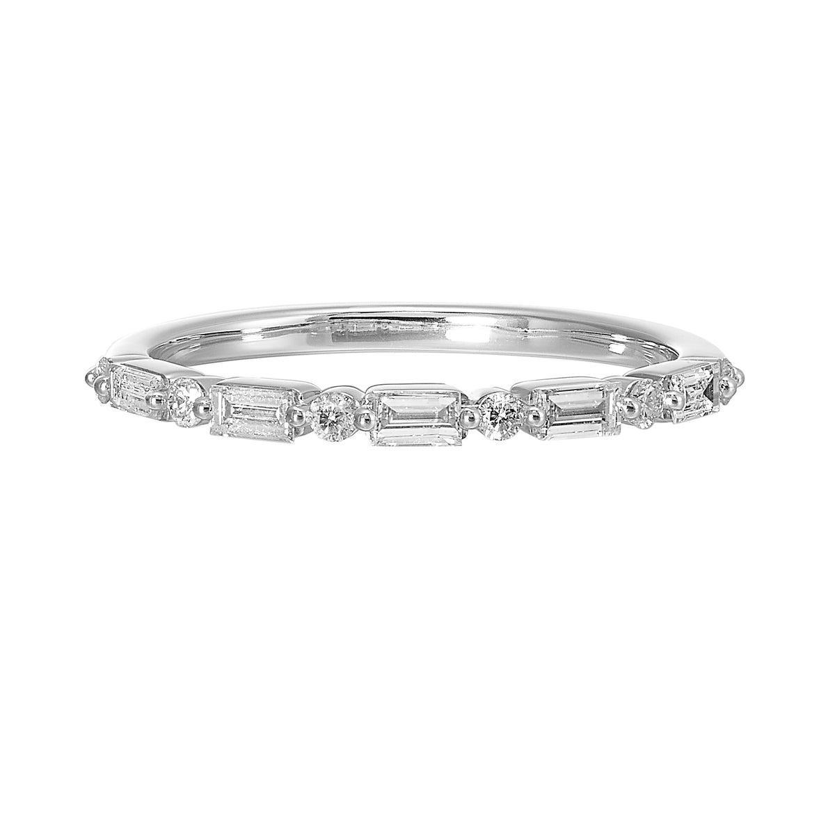 14 Karat Lakeshore Diamond Wedding Band - Gemsone Corp.