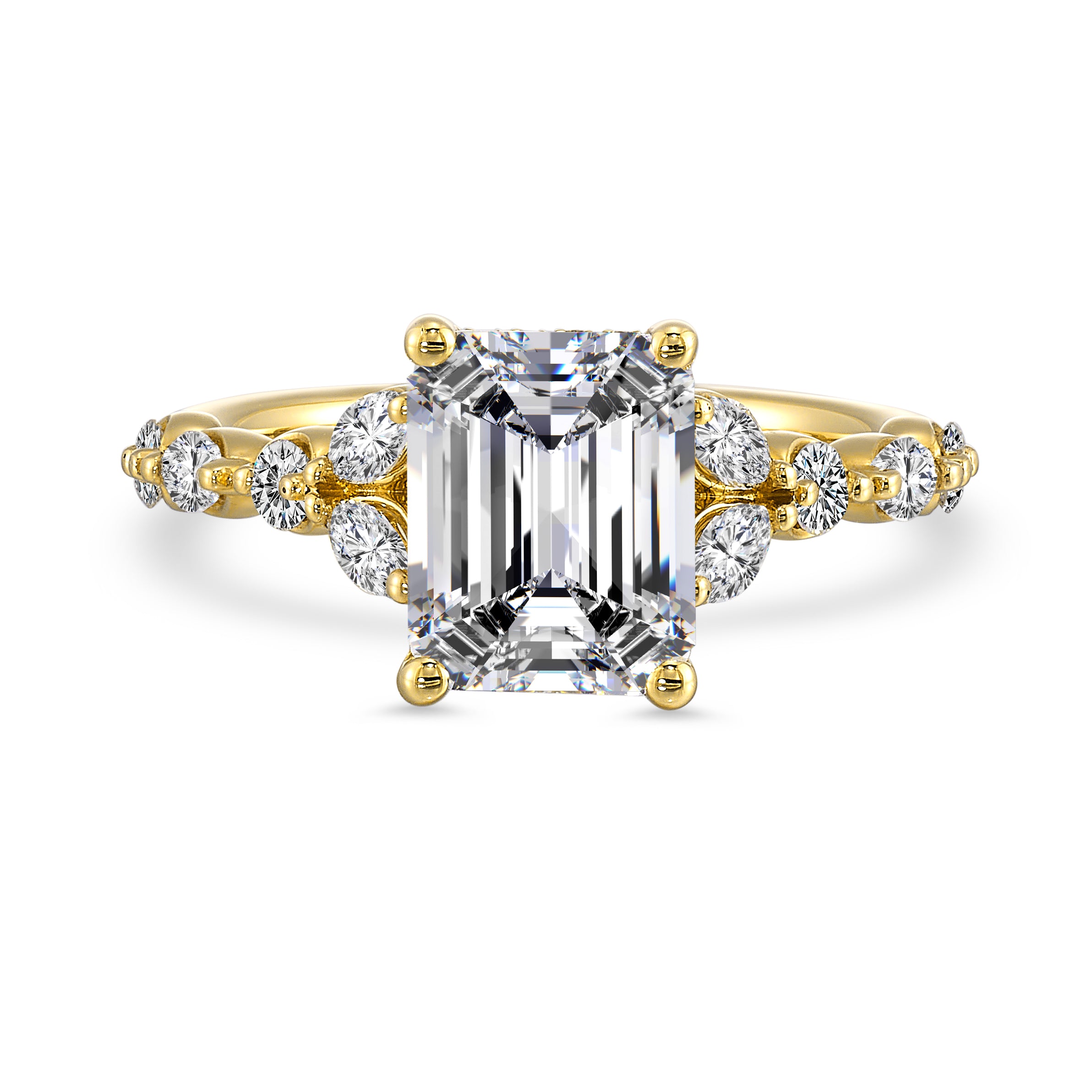 14 Karat Lakeshore Semi-Mount *center stone not included - Gemsone Corp.