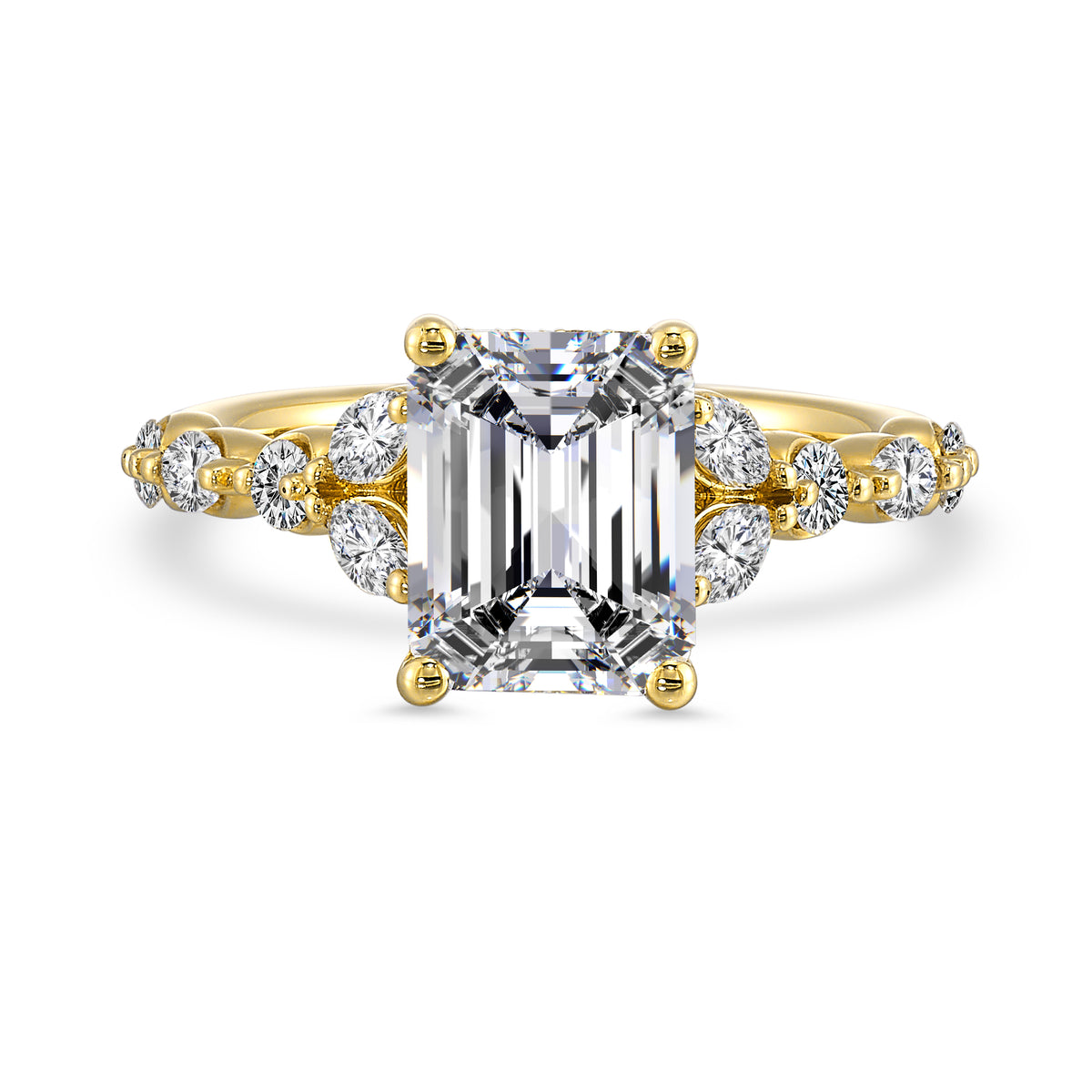 14 Karat Lakeshore Semi-Mount *center stone not included - Gemsone Corp.