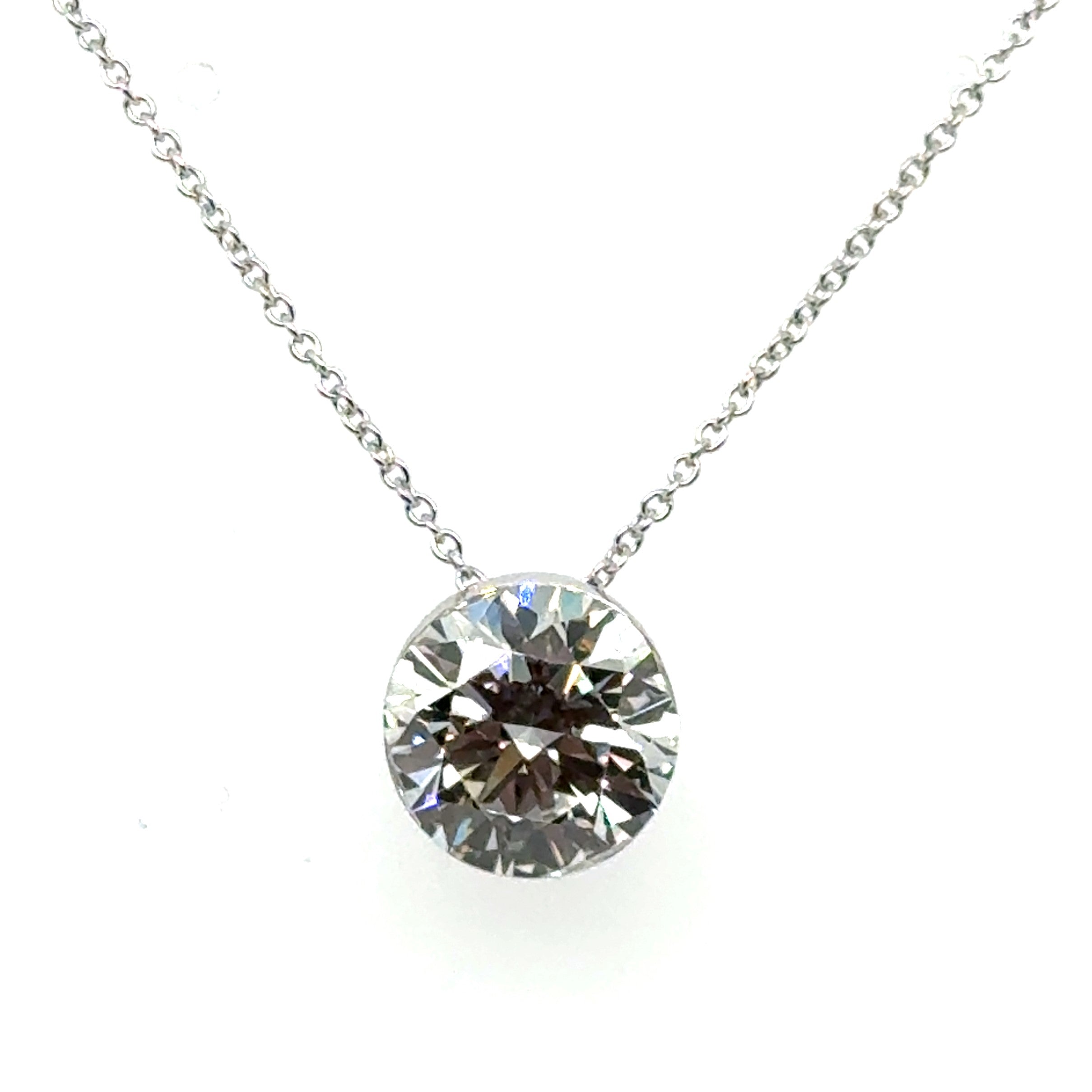 14 Karat Solitaire Lab Grown Diamond Pendant