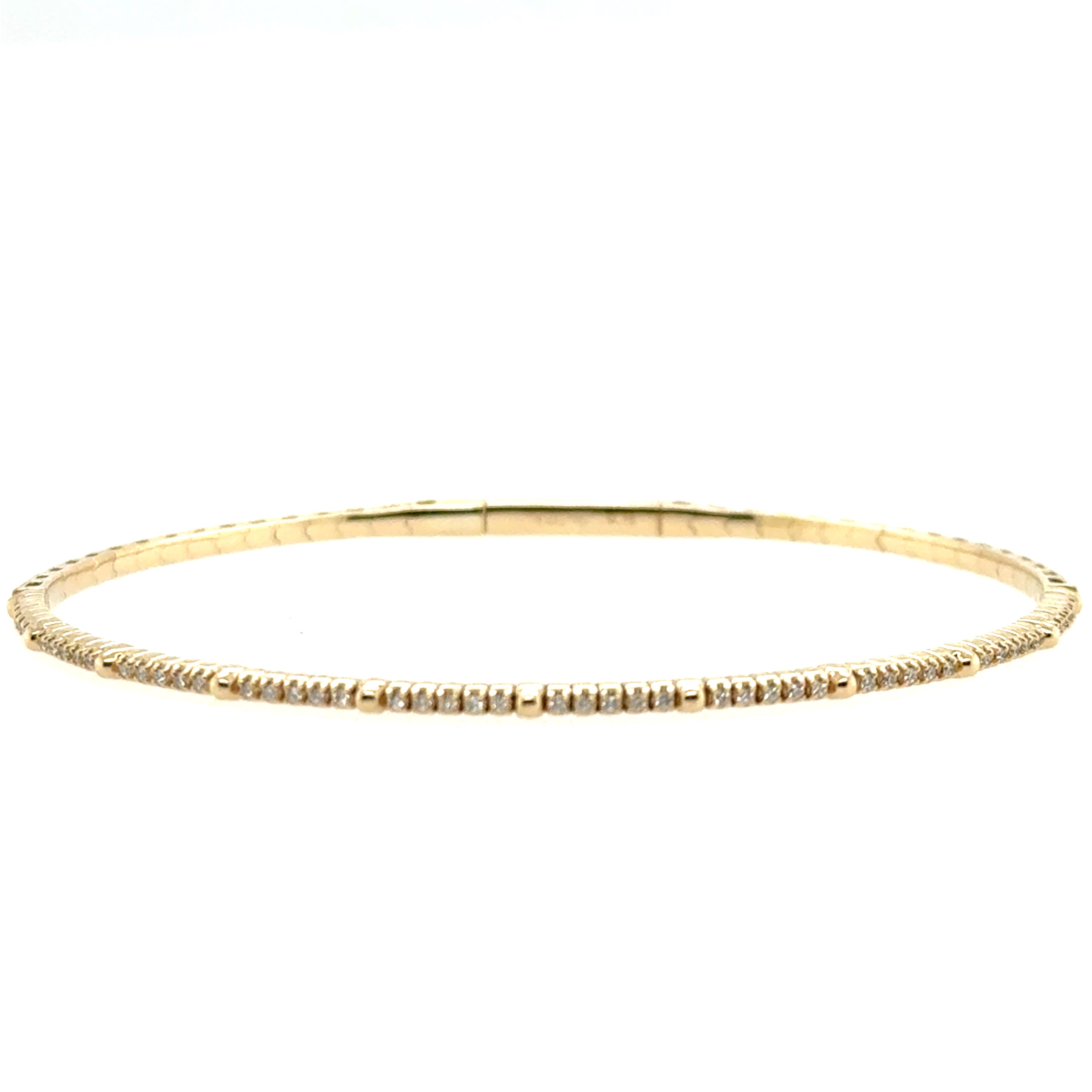 14K Yellow Gold Diamond Flexie Bracelet