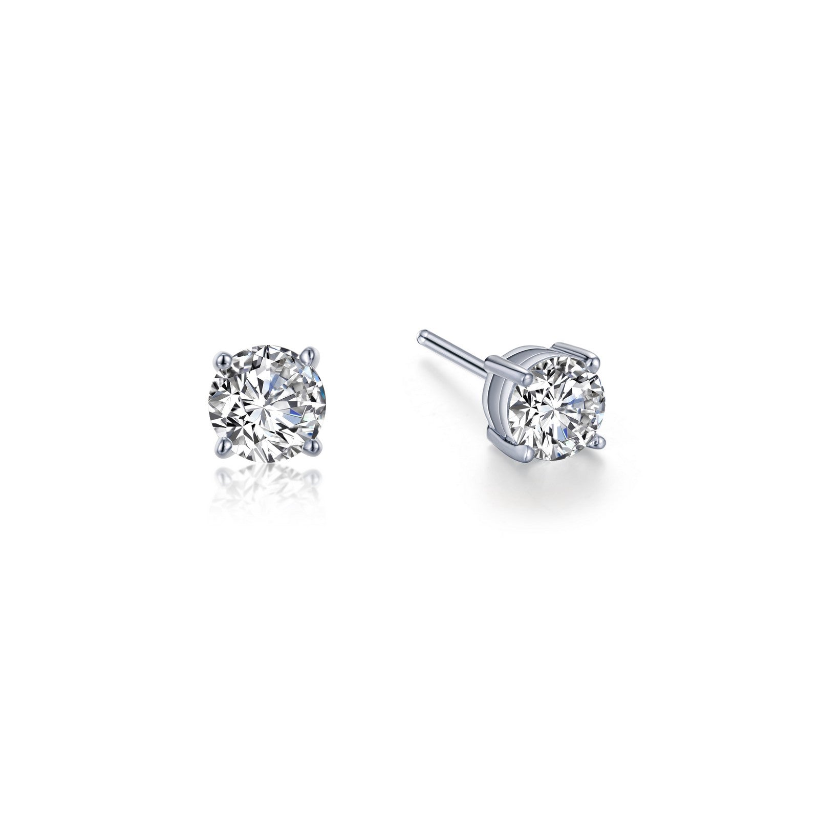 Sterling Silver Cubic Zirconias Earrings