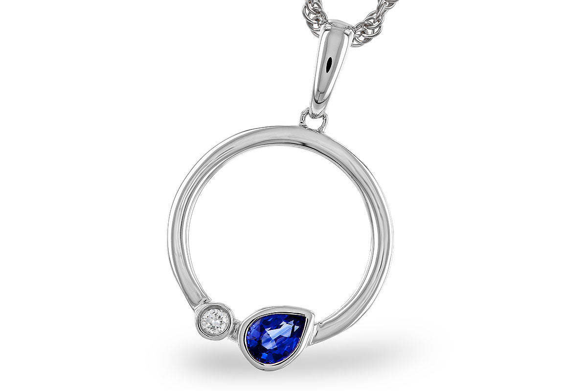 14 Karat Sapphire Pendant