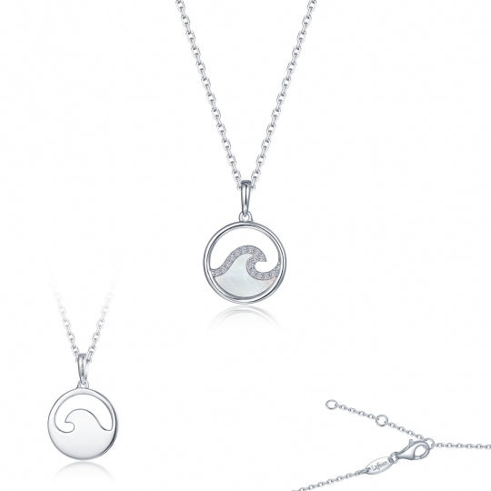 Sterling Silver Mother Of Pearl Pendant