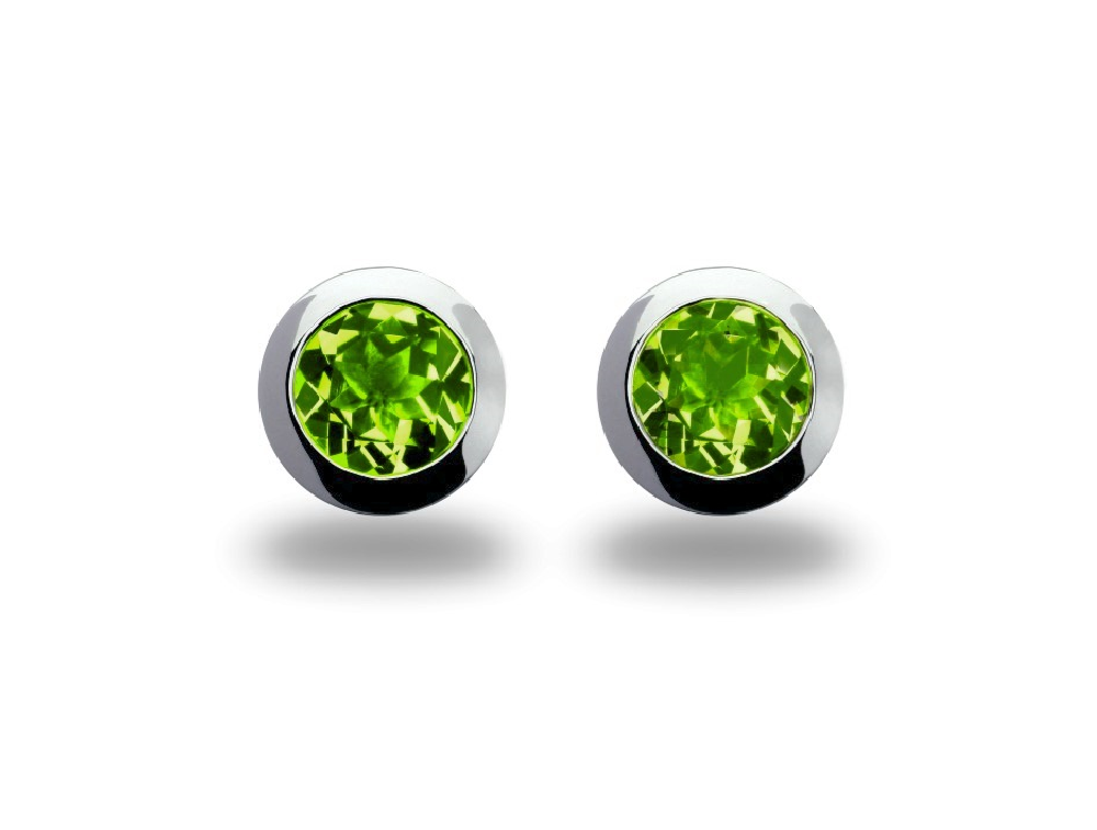 Sterling Silver Peridot Earrings