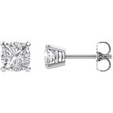 14k White Gold Diamond Stud Earrings