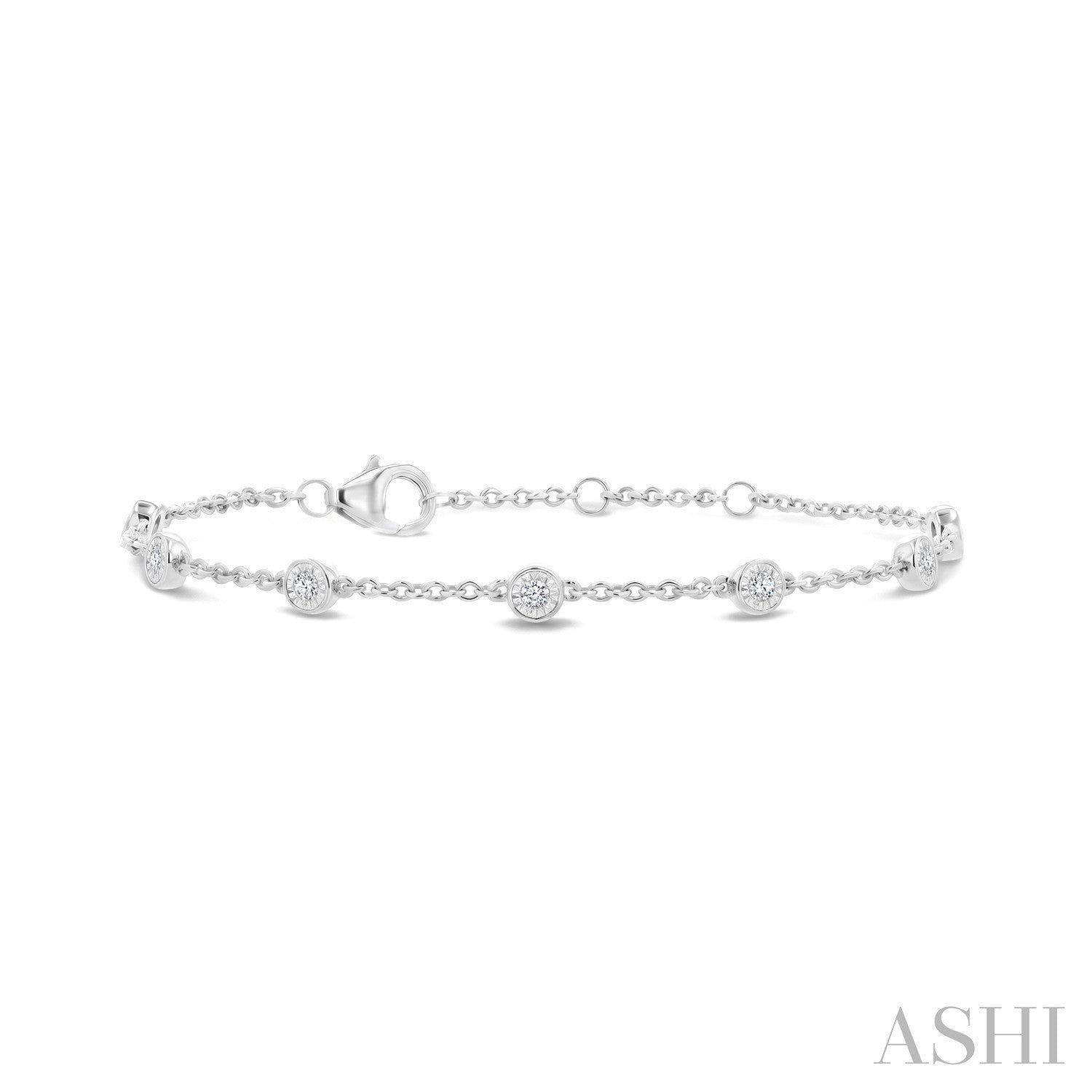 Sterling Silver Diamond Bracelet - Ashi Diamonds LLC