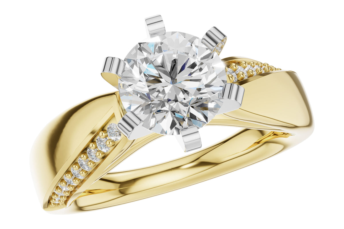 14 Karat Semi Mount Semi-Mount *center stone not included - Allison Kaufman