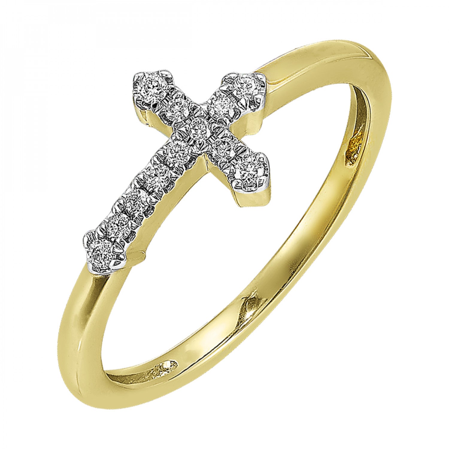 14K Yellow Gold Lakeshore Diamond Fashion Ring